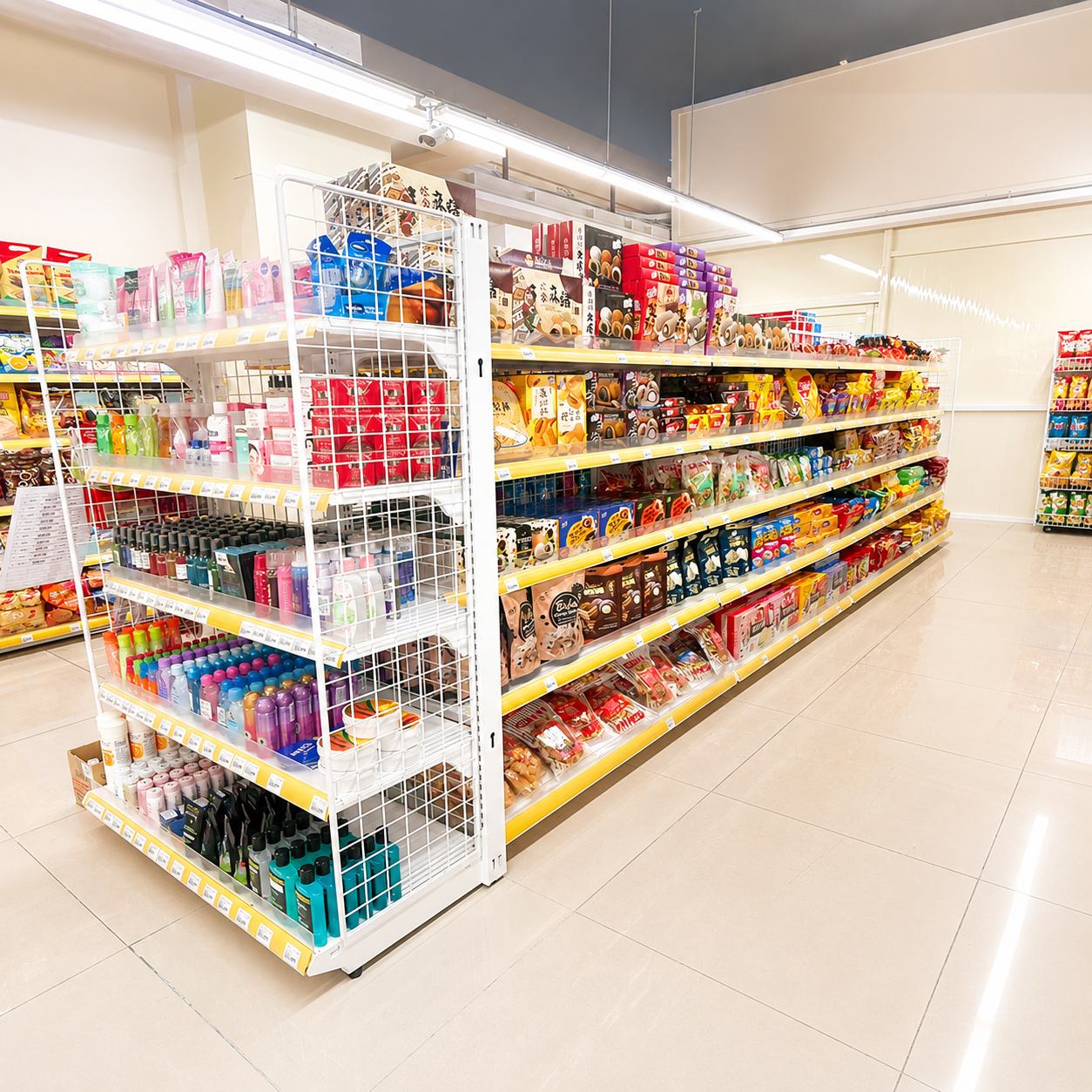 異國商店陳列學：用純白色系展示架，點亮街角雜貨店